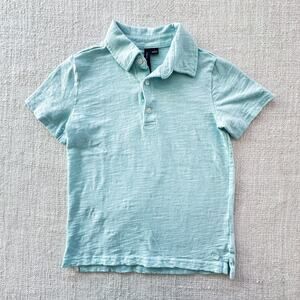 Janie & Jack Aqua Blue Polo Shirt GUC 7